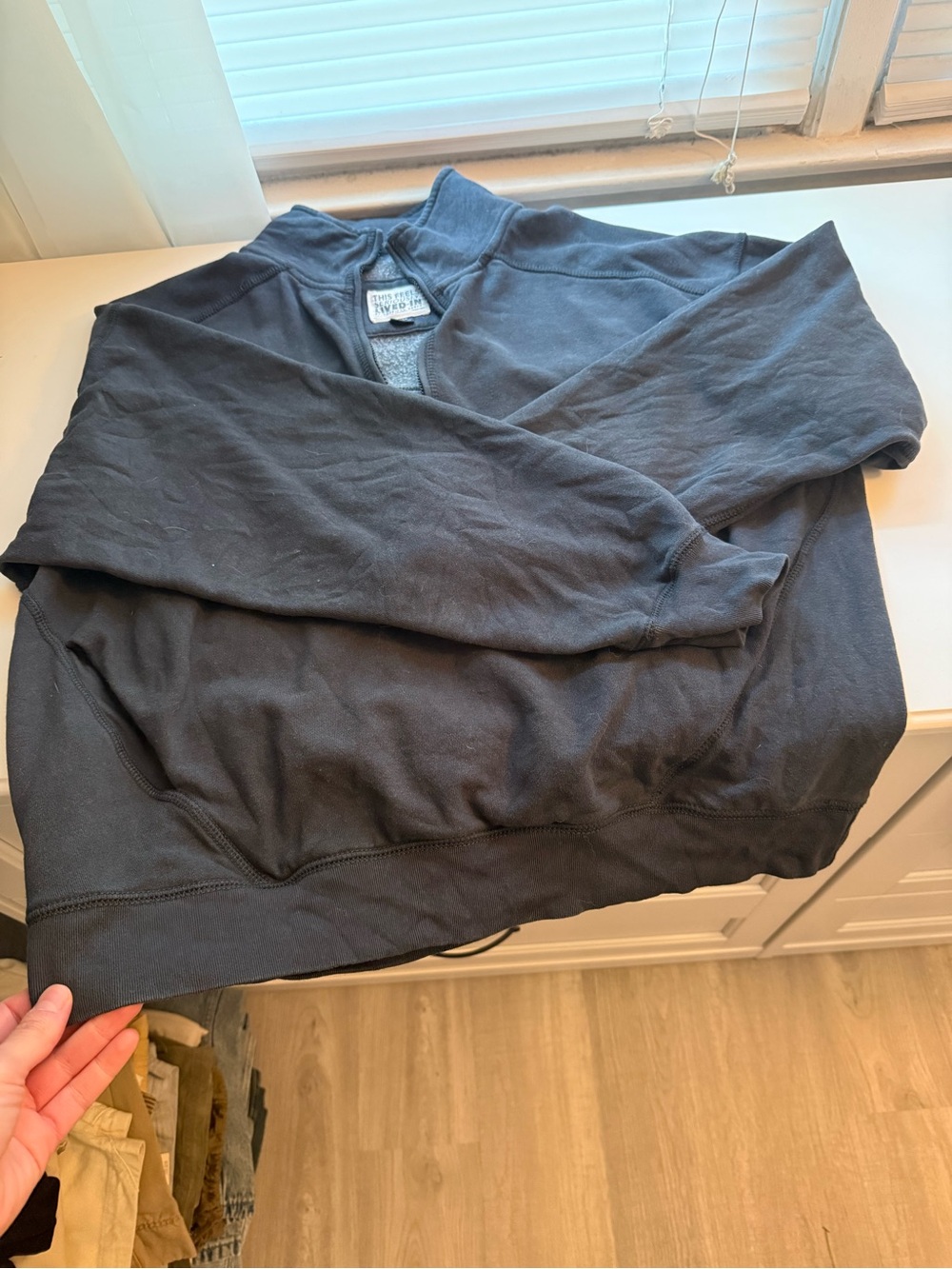 American Eagle Crop Quarter Zip
